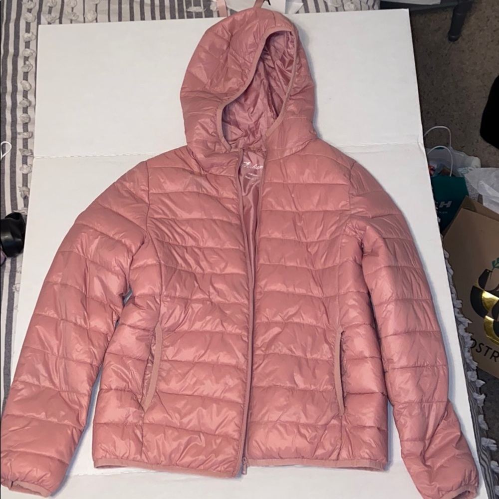 Pale Pink puffer jacket